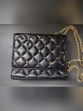 Thomas Wylde Quilted Leather Bag With Skull Accents